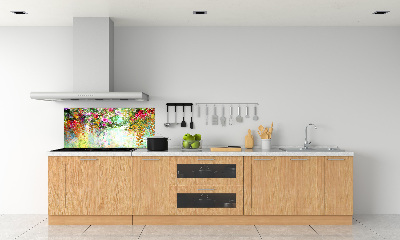 Achterwand keuken Veelkleurige bloemen