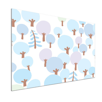 Keuken achterwand Kleurrijke bomen