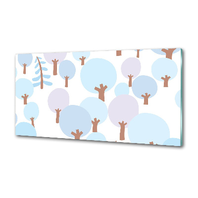 Keuken achterwand Kleurrijke bomen