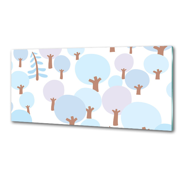 Keuken achterwand Kleurrijke bomen