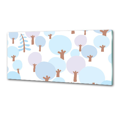 Keuken achterwand Kleurrijke bomen