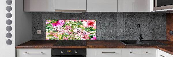 Keuken achterwand Bloemenpatroon
