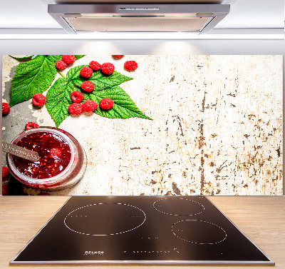 Spatscherm keuken Frambozenjam