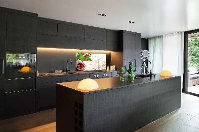 Spatscherm keuken Frambozenjam