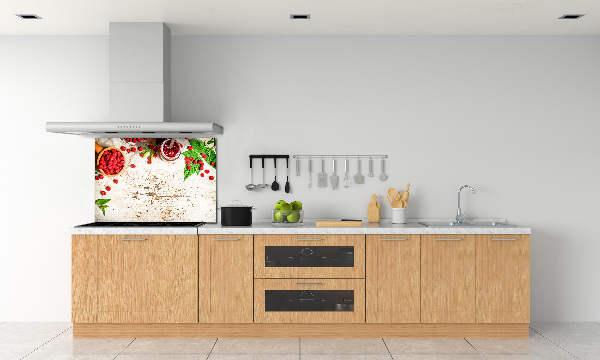 Spatscherm keuken Frambozenjam