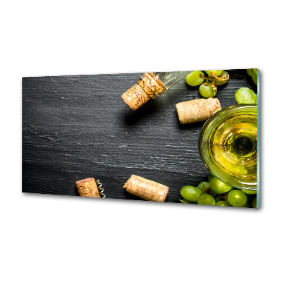 Keuken achterwand Witte wijn en fruit