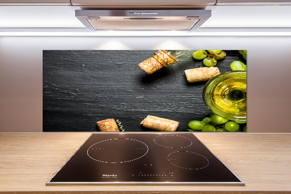 Keuken achterwand Witte wijn en fruit