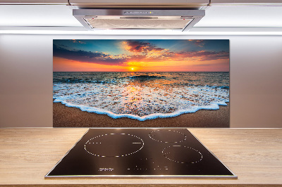 Spatplaat keuken Zonsondergang boven de zee