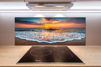 Spatplaat keuken Zonsondergang boven de zee