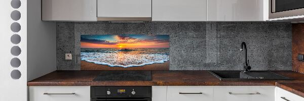 Spatplaat keuken Zonsondergang boven de zee