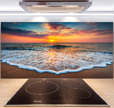 Spatplaat keuken Zonsondergang boven de zee