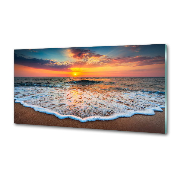 Spatplaat keuken Zonsondergang boven de zee