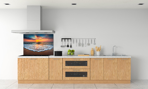 Spatplaat keuken Zonsondergang boven de zee