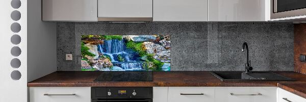 Glazen achterwand keuken Waterval