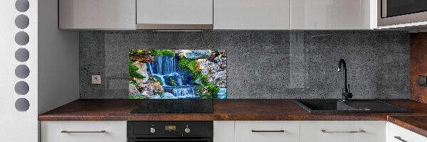 Glazen achterwand keuken Waterval