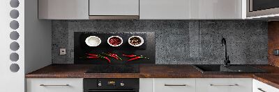 Achterwand keuken Specerijen en chili