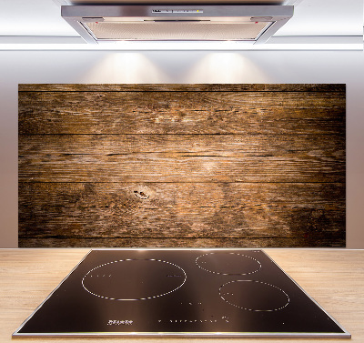 Achterwand keuken Houten achtergrond