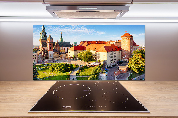 Glazen achterwand keuken Krakau, Polen