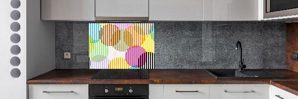 Spatscherm keuken Gekleurde cirkels