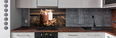 Keuken achterwand Cocktails in potjes