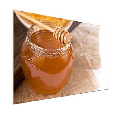 Glazen achterwand keuken Honing