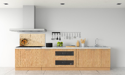 Glazen achterwand keuken Kompas op de kaart