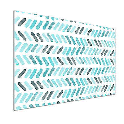 Spatplaat keuken Blauwe visgraat