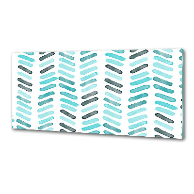 Spatplaat keuken Blauwe visgraat