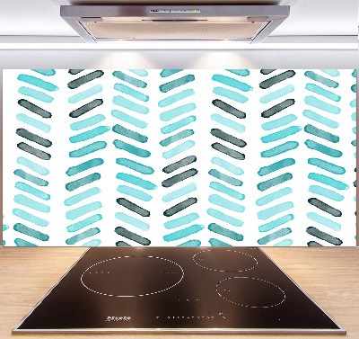 Spatplaat keuken Blauwe visgraat