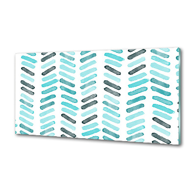 Spatplaat keuken Blauwe visgraat