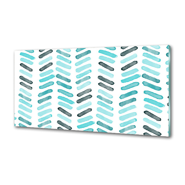 Spatplaat keuken Blauwe visgraat