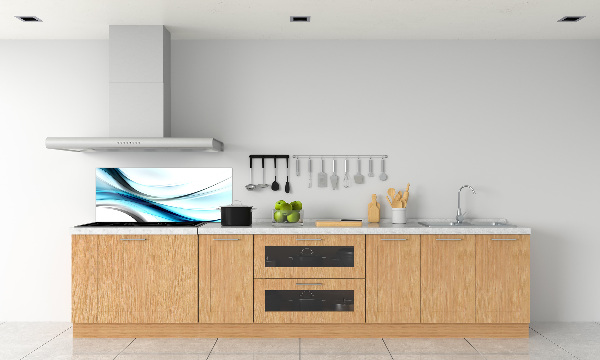 Glazen achterwand keuken Abstracte golven
