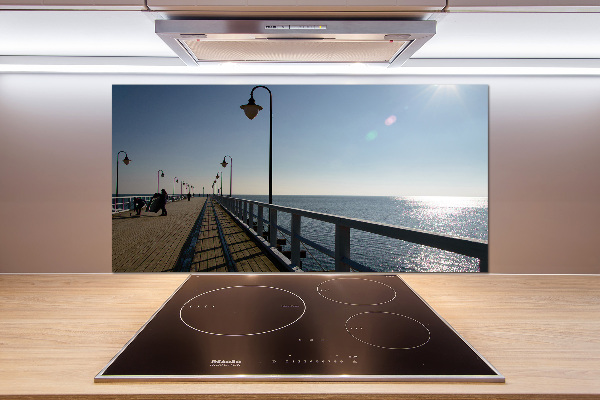 Spatscherm keuken Pier in Gdynia