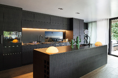 Spatscherm keuken Pier in Gdynia