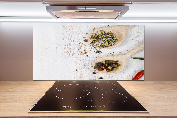 Spatscherm keuken Groenten en kruiden