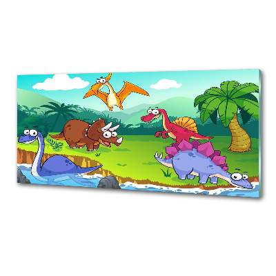 Glazen achterwand keuken Dinosaurussen