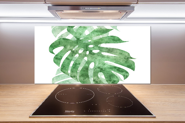 Spatscherm keuken Monstera