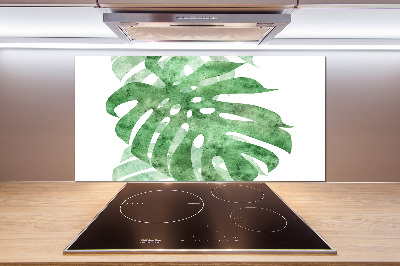 Spatscherm keuken Monstera
