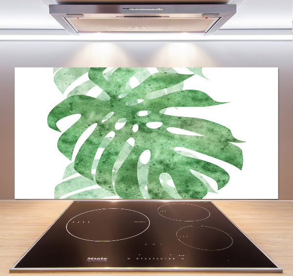 Spatscherm keuken Monstera