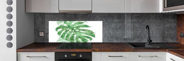 Spatscherm keuken Monstera