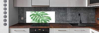 Spatscherm keuken Monstera