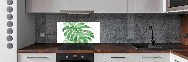Spatscherm keuken Monstera