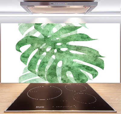 Spatscherm keuken Monstera