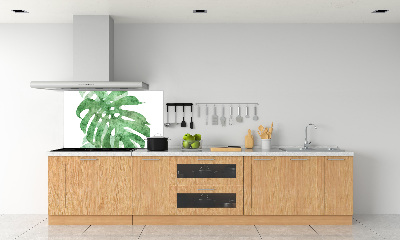 Spatscherm keuken Monstera