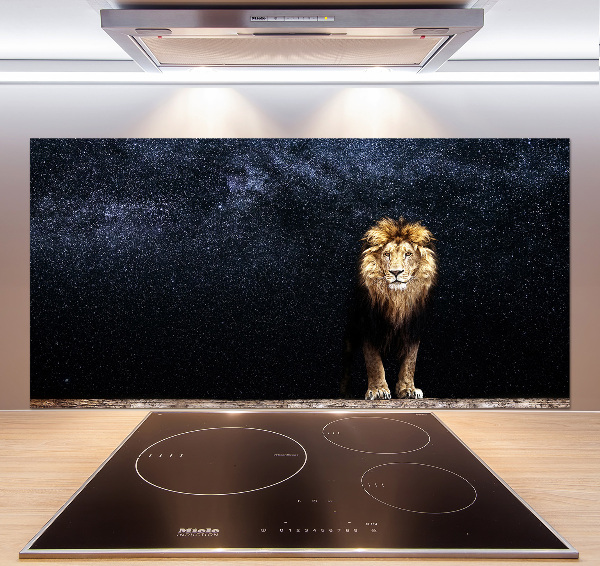 Keuken achterwand Leeuw tegen de sterren