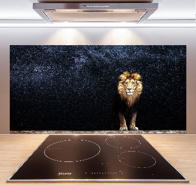 Keuken achterwand Leeuw tegen de sterren