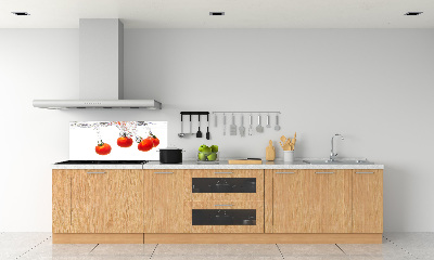 Glazen achterwand keuken Tomaten onder water