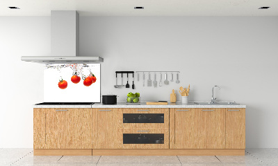 Glazen achterwand keuken Tomaten onder water