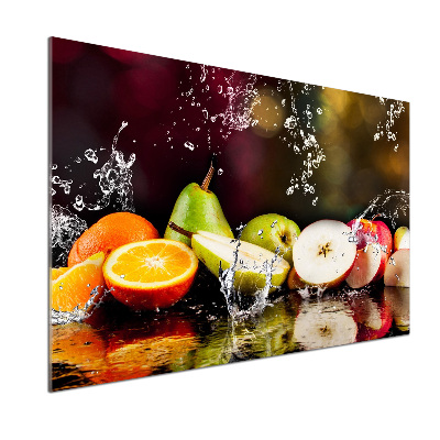 Achterwand keuken Fruit en water