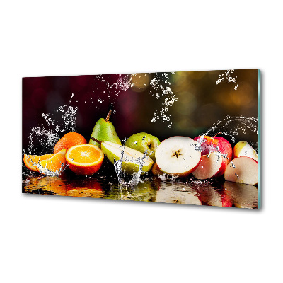 Achterwand keuken Fruit en water